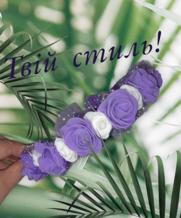 обруч з трояндами